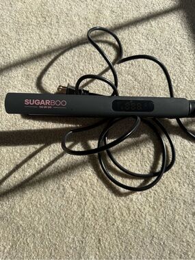 Sugar Black Ceramic Hair Straightener - Compact Flat Iron